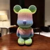 Bearbrick Pastel Arc-en-Ciel imprimé en 3D - figurine effet tricot - Ma Boutique 3D